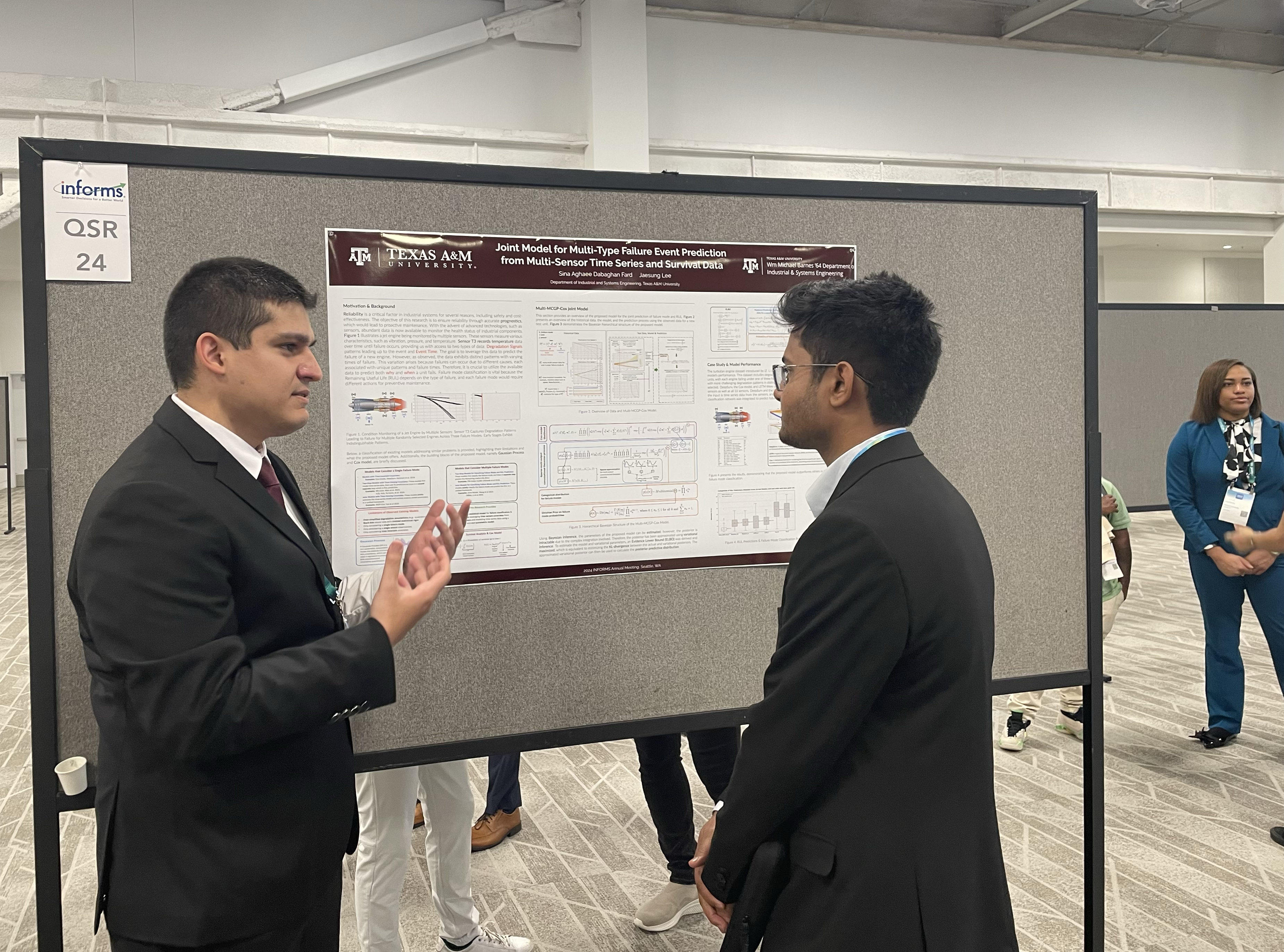 Sina Aghaee Dabaghan Fard at the INFORMS Annual Meeting in Seattle.